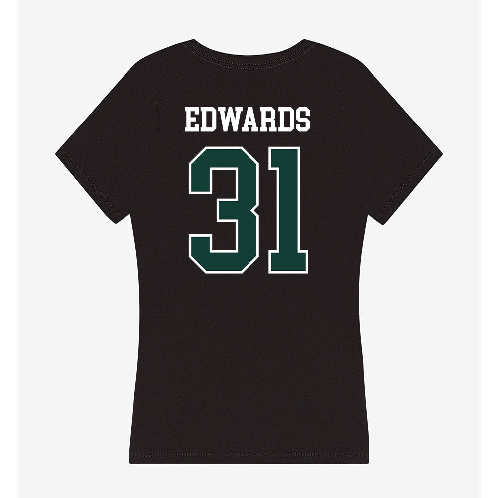Michigan State - NCAA Football : Deuce Edwards - Women's V-Neck T-Shirt-1