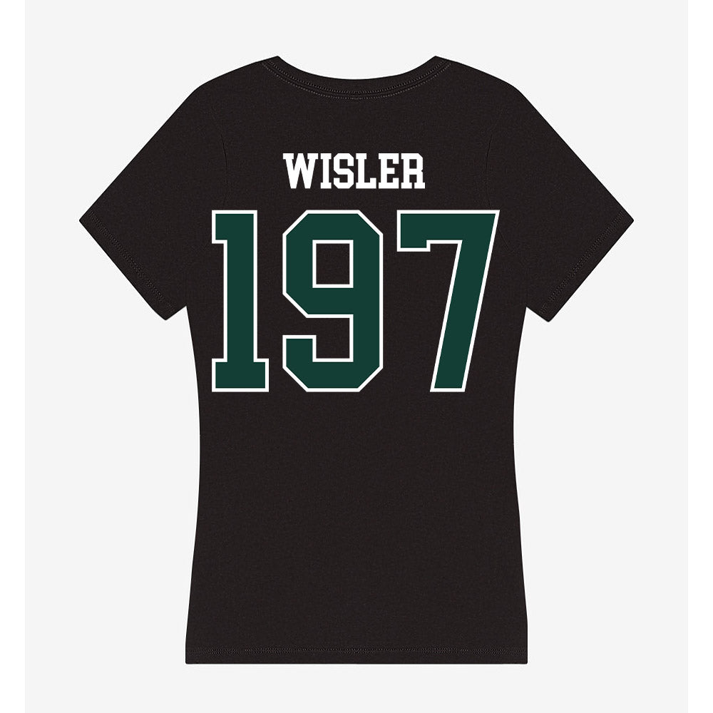 Michigan State - NCAA Wrestling : Kael Wisler - Women's V-Neck T-Shirt-1