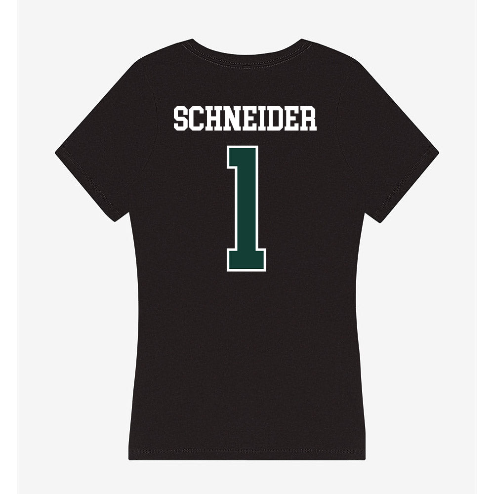 Michigan State - NCAA Women's Volleyball : Lia Schneider - Women's V-Neck T-Shirt-1