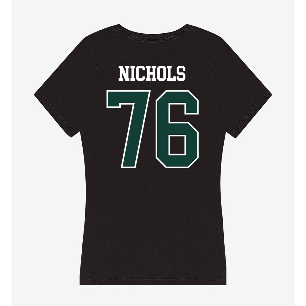 Michigan State - NCAA Football : Drew Nichols - Women's V-Neck T-Shirt-1