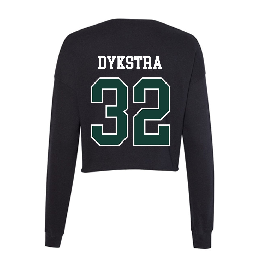 Michigan State - NCAA Women's Basketball : Marah Dykstra - Women's Cropped Crew Fleece-1