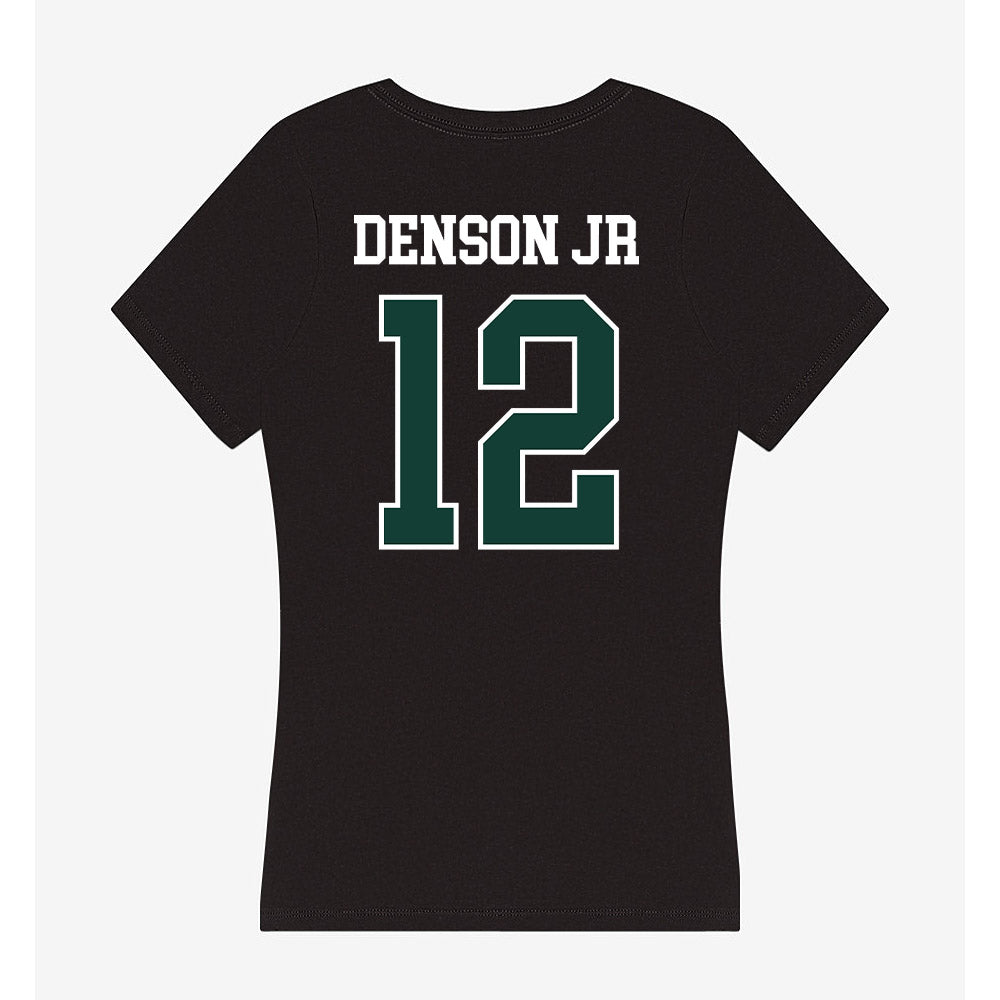 Michigan State - NCAA Football : Justin Denson Jr - Women's V-Neck T-Shirt-1