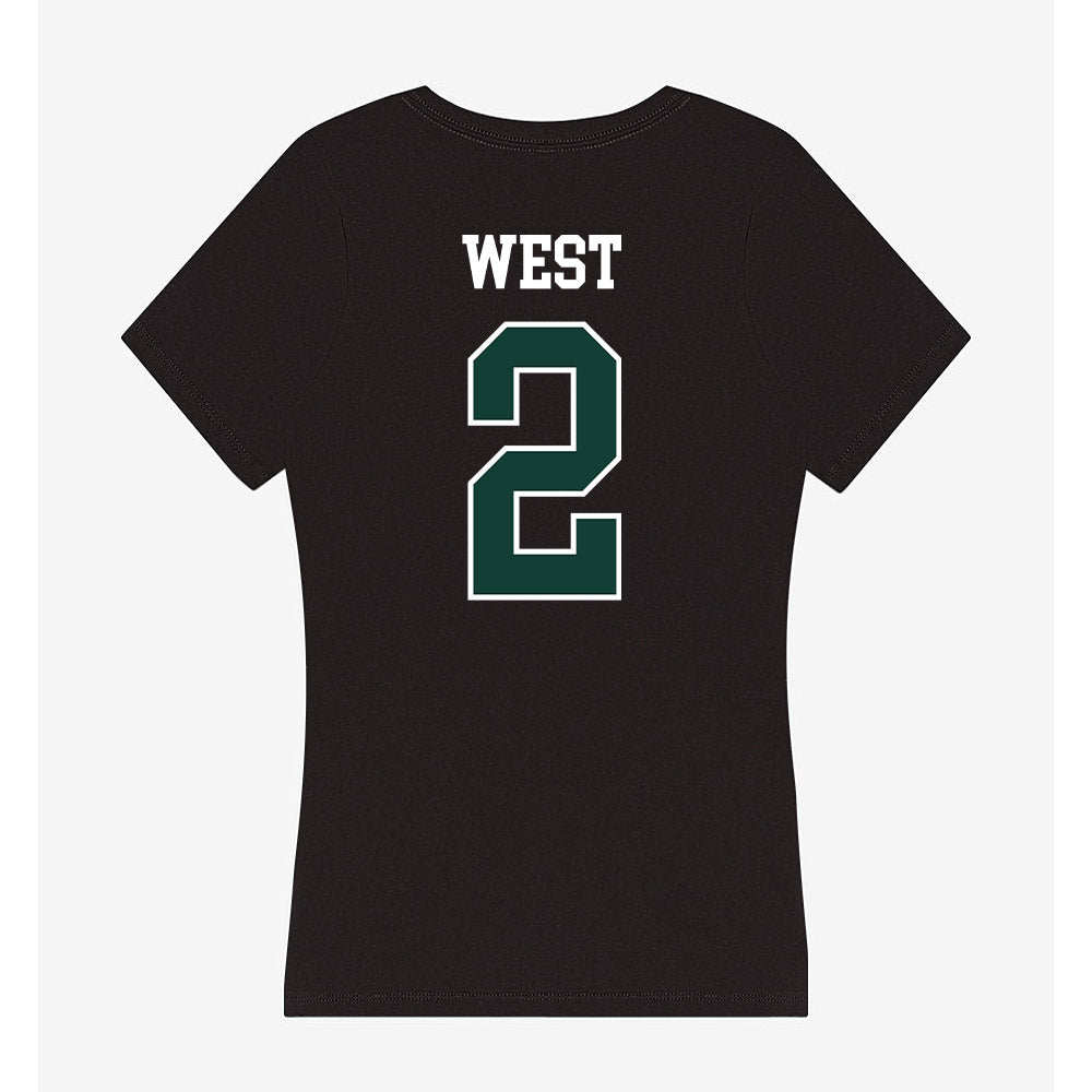 Michigan State - NCAA Football : Aydan West - Women's V-Neck T-Shirt-1