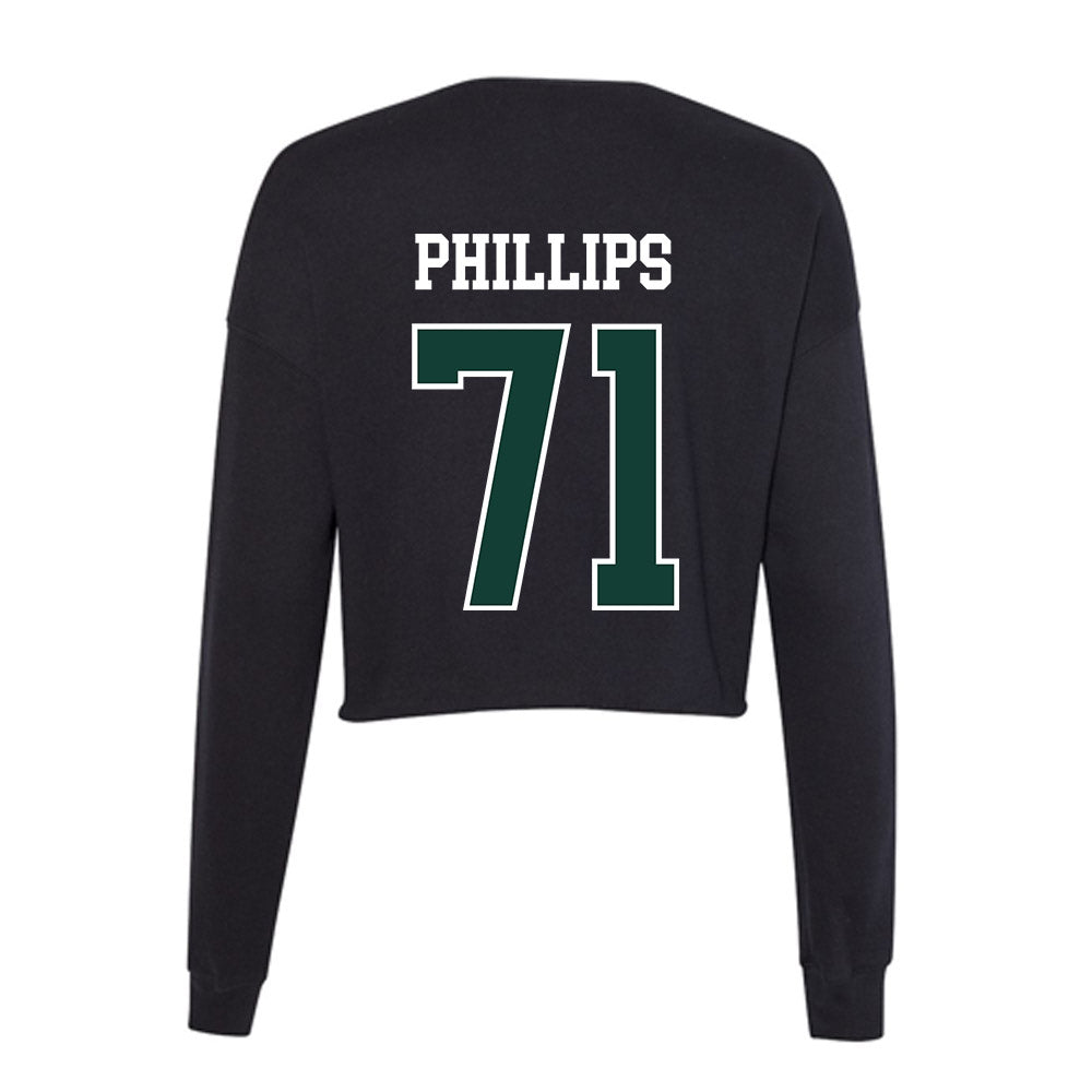 Michigan State - NCAA Football : Kristian Phillips - Women's Cropped Crew Fleece-1
