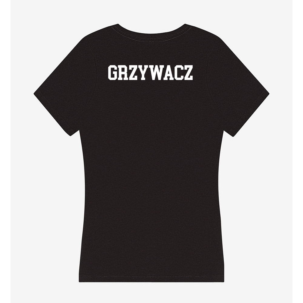 Michigan State - NCAA Women's Rowing : Megan Grzywacz - Women's V-Neck T-Shirt-1