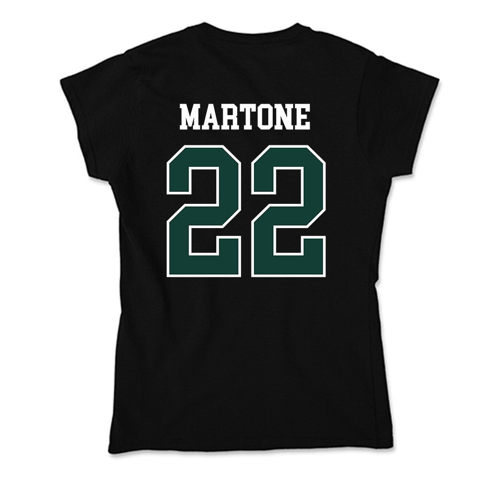 Michigan State - NCAA Men's Ice Hockey : Porter Martone - Soft Style Women’s T-Shirt-1