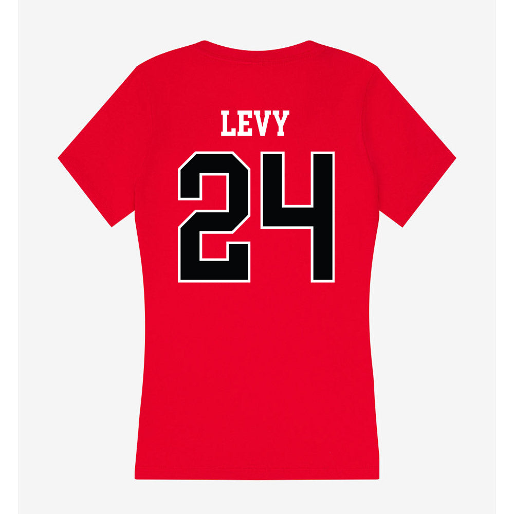 Rutgers - NCAA Football : Kevin Levy - Women's V-Neck T-Shirt-1