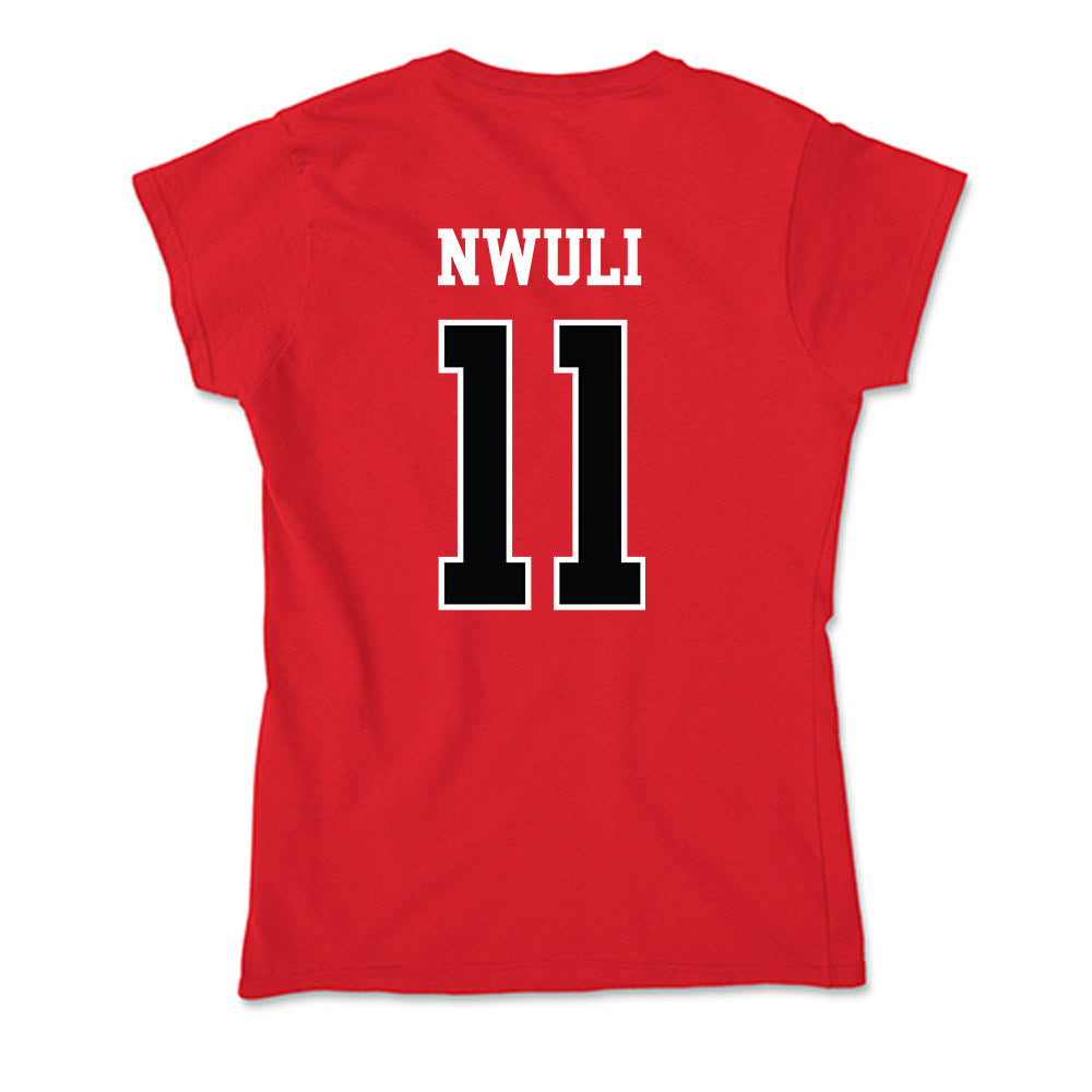 Rutgers - NCAA Men's Basketball : Christopher Nwuli - Soft Style Women’s T-Shirt-1
