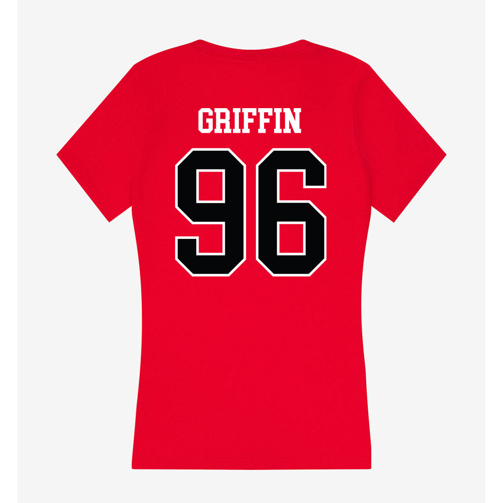 Rutgers - NCAA Football : Keshon Griffin - Women's V-Neck T-Shirt-1