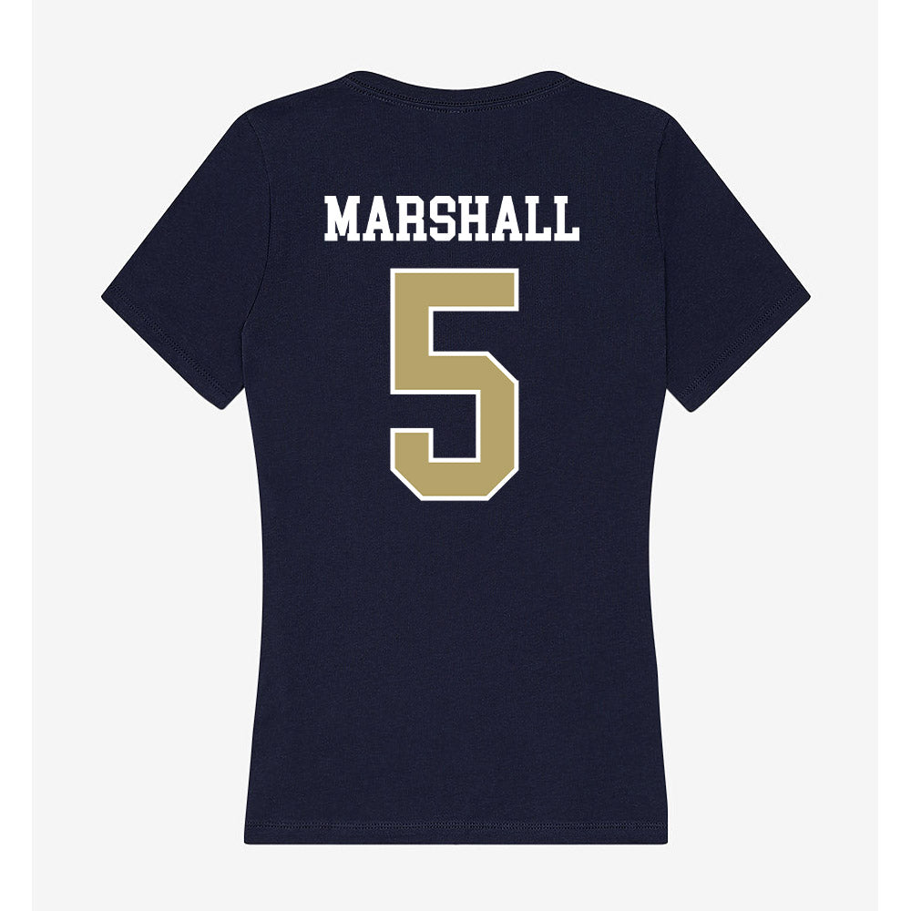 Georgia Tech - NCAA Men's Basketball : Peyton Marshall - Women's V-Neck T-Shirt-1