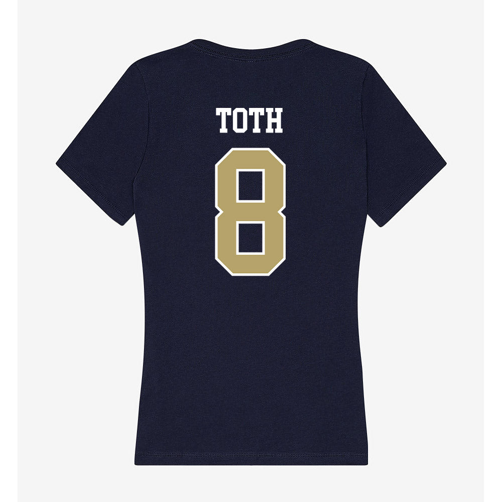 Georgia Tech - NCAA Women's Volleyball : Sara Toth - Women's V-Neck T-Shirt-1