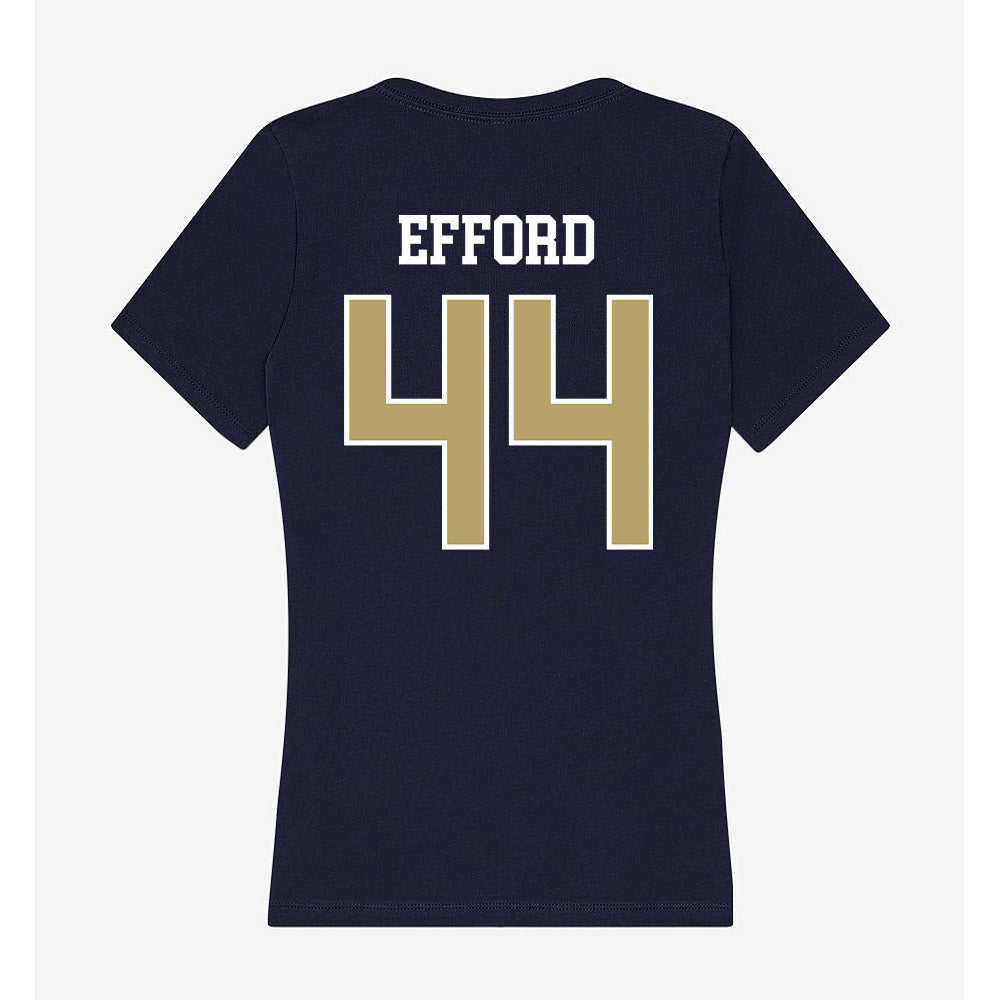 Georgia Tech - NCAA Football : Kyle Efford - Women's V-Neck T-Shirt-1