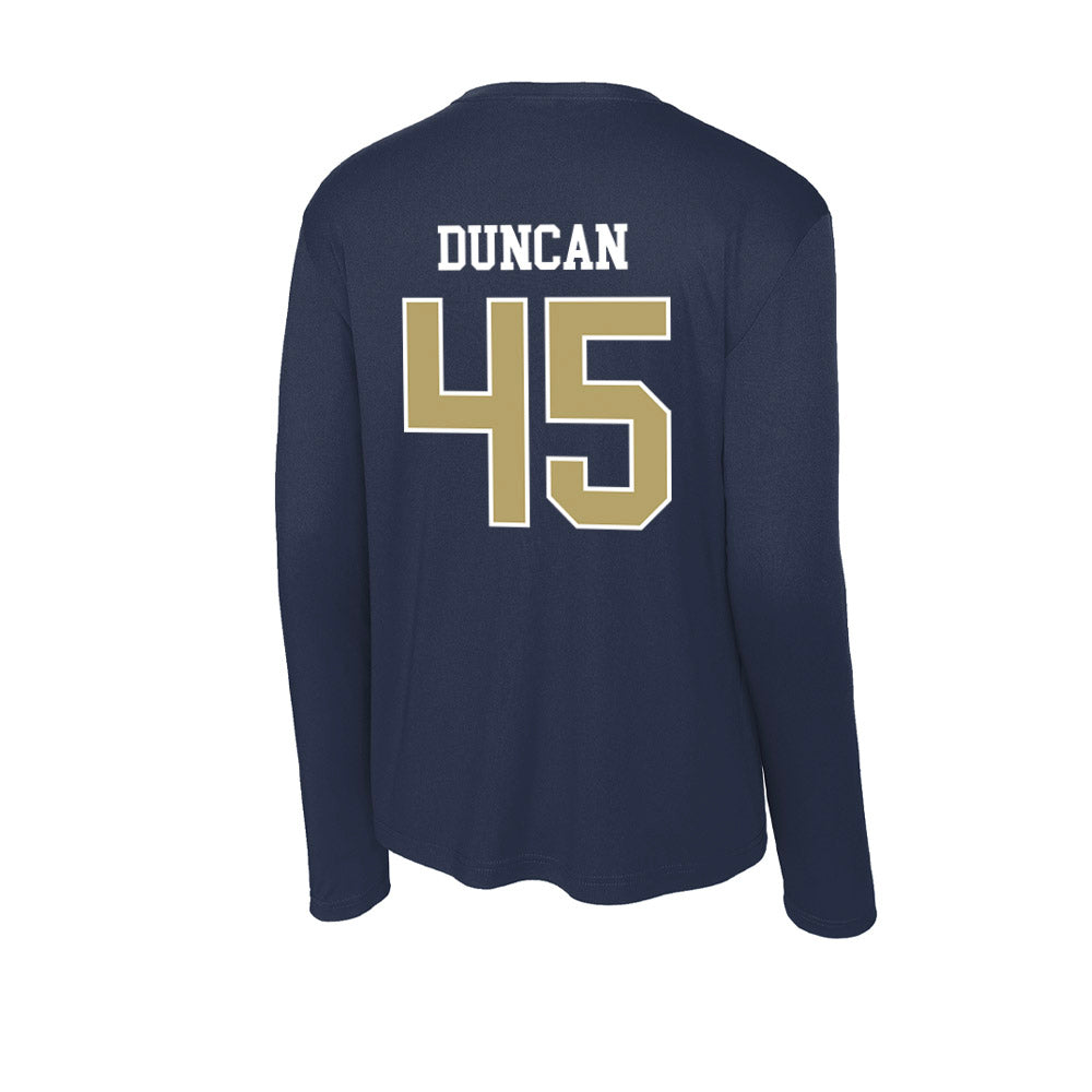 Georgia Tech - NCAA Football : Bayler Duncan - Activewear Long Sleeve T-Shirt-1