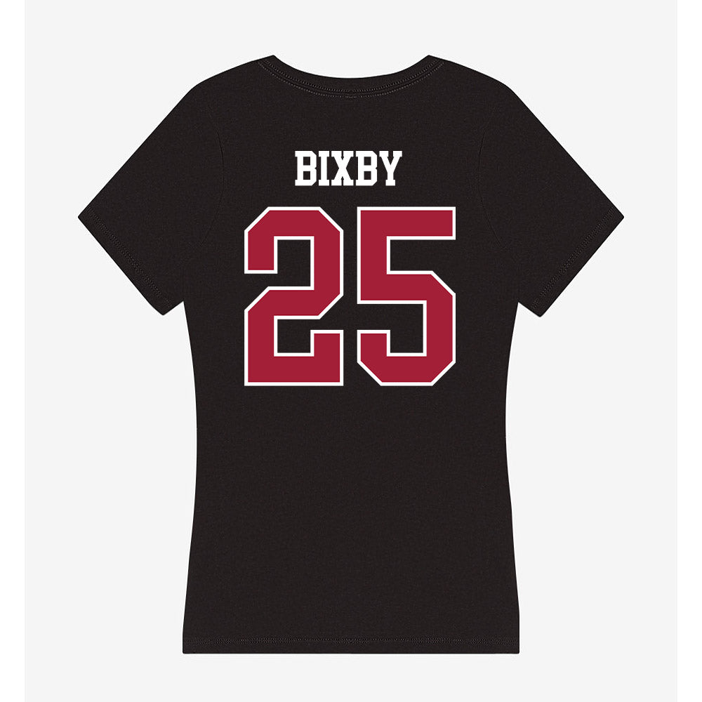 Oklahoma - NCAA Baseball : Mason Bixby - Women's V-Neck T-Shirt-1