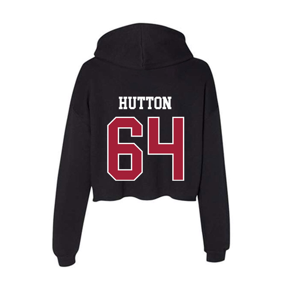 Oklahoma - NCAA Football : Sean Hutton - Women's Crop Fleece Hoodie-1