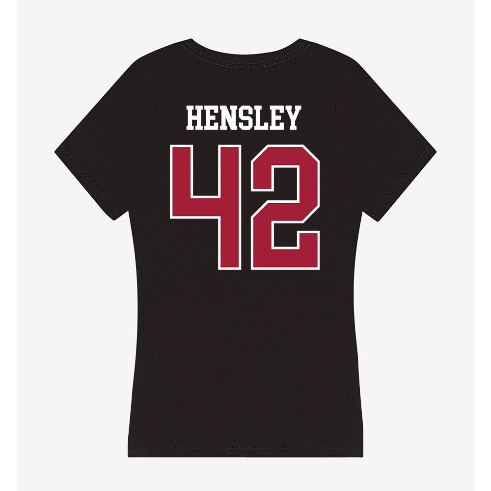 Oklahoma - NCAA Baseball : Reid Hensley - Women's V-Neck T-Shirt-1