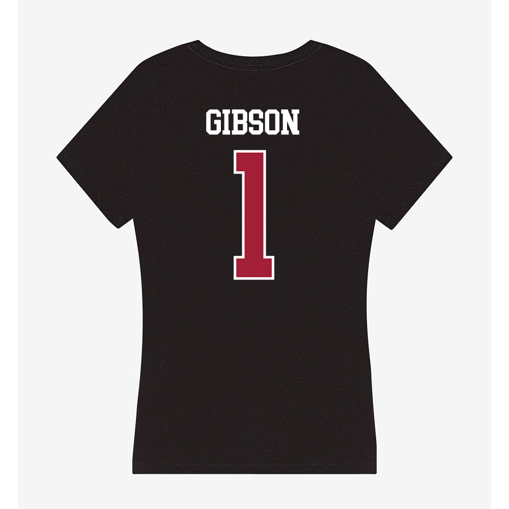 Oklahoma - NCAA Football : Jayden Gibson - Women's V-Neck T-Shirt-1