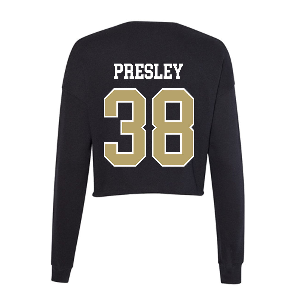 Central Florida - NCAA Football : Jashad Presley - Women's Cropped Crew Fleece-1