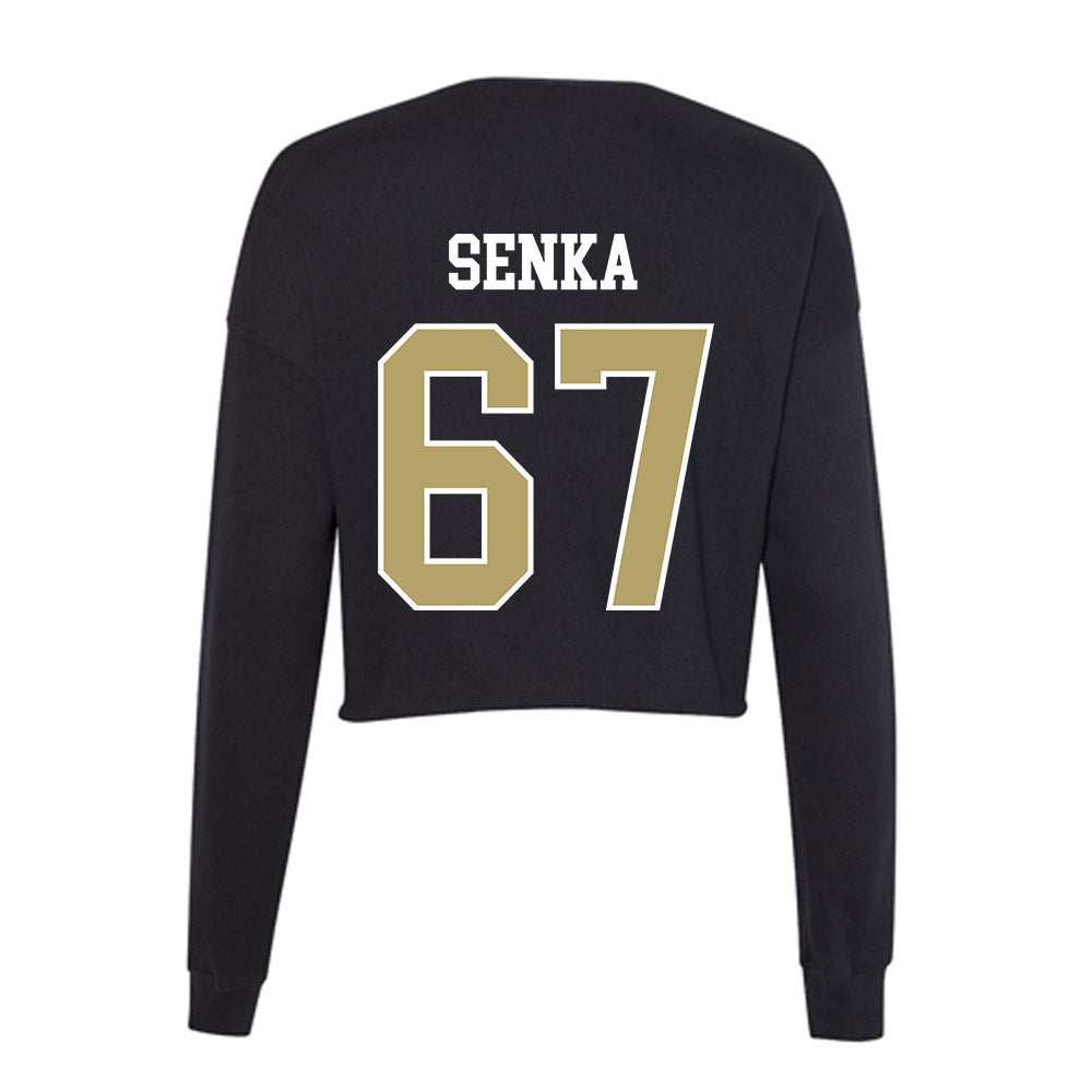 Central Florida - NCAA Football : Noah Senka - Women's Cropped Crew Fleece-1
