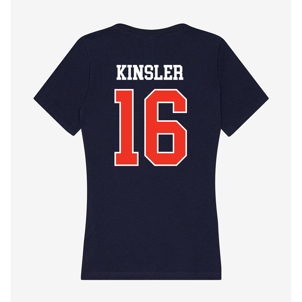 Syracuse - NCAA Women's Ice Hockey : Jackson Kinsler - Women's V-Neck T-Shirt-1