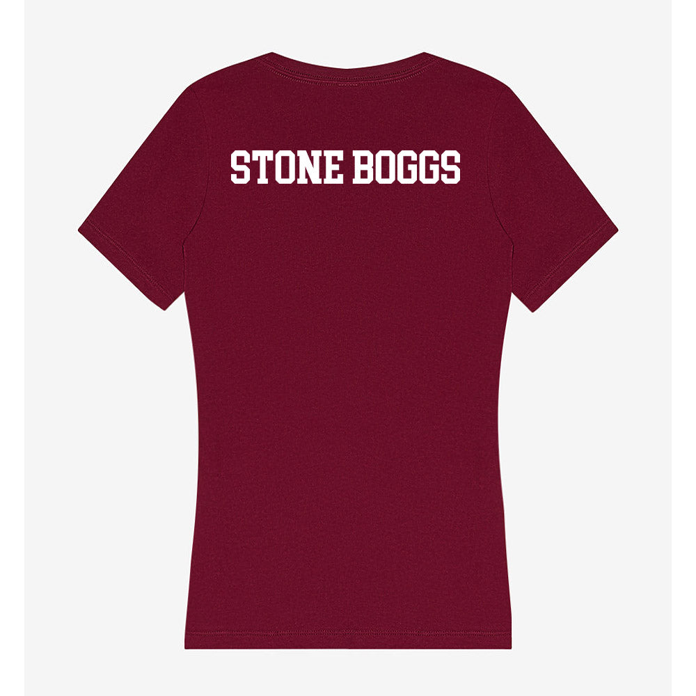 WSU - NCAA Women's Track & Field : Alaina Stone Boggs - Women's V-Neck T-Shirt-1