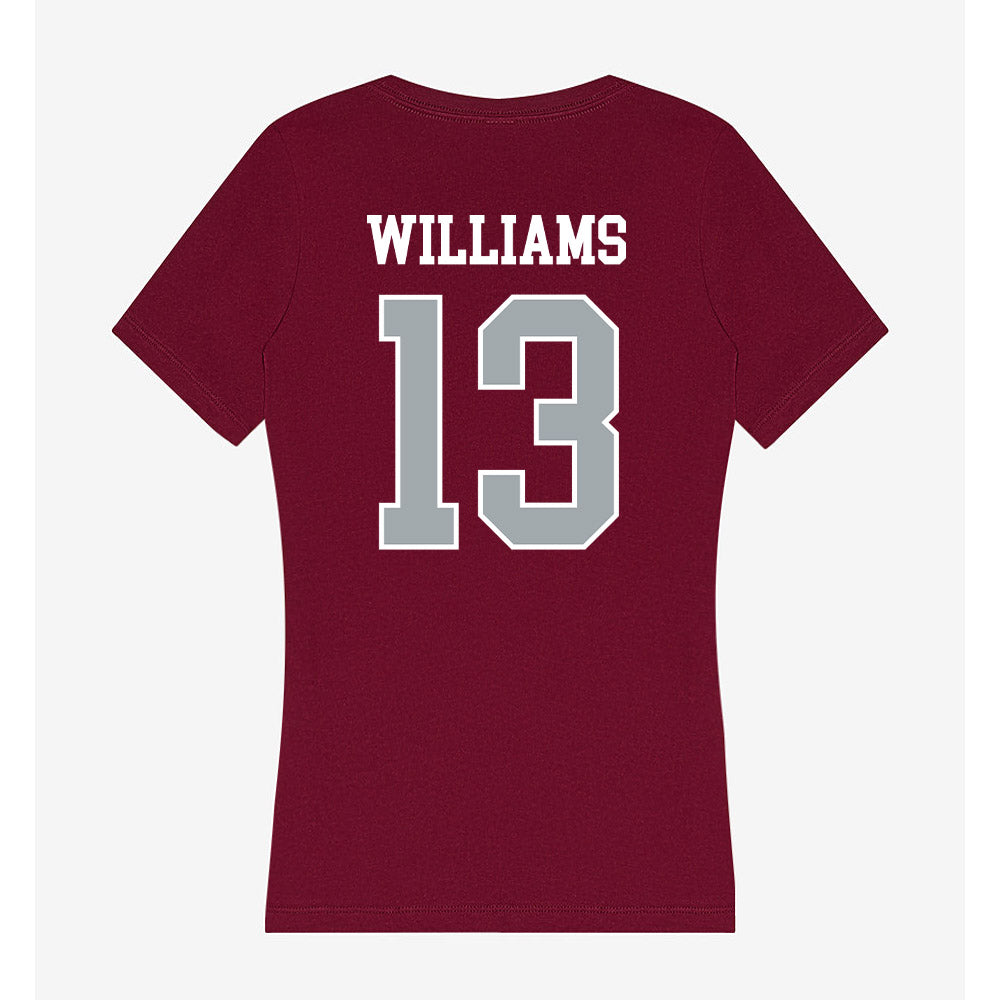 WSU - NCAA Women's Soccer : Jamuna Williams - Women's V-Neck T-Shirt-1