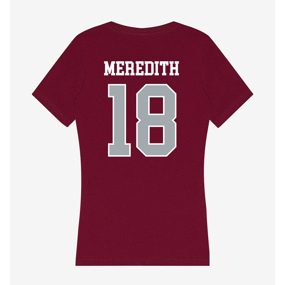 WSU - NCAA Football : Joshua Meredith - Women's V-Neck T-Shirt-1