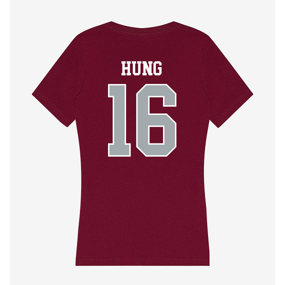 WSU - NCAA Football : Isaiah Hung - Women's V-Neck T-Shirt-1