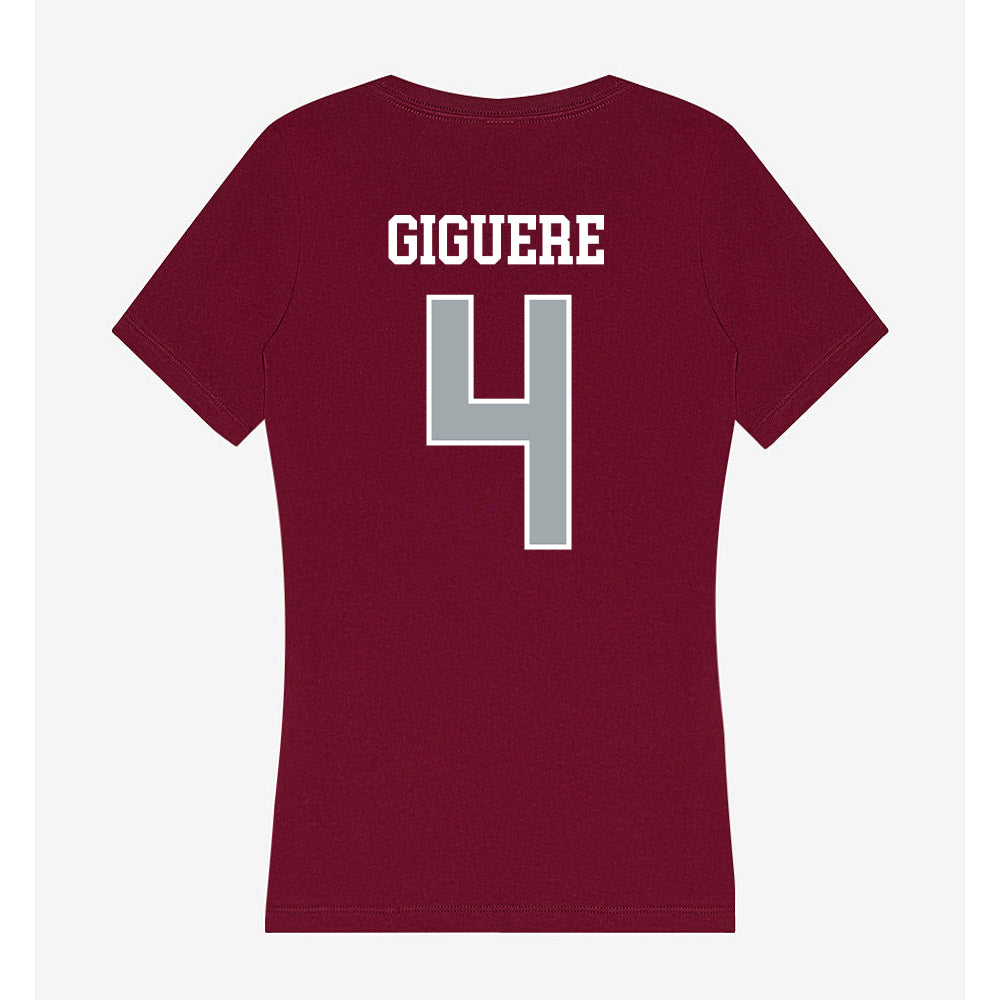 WSU - NCAA Baseball : Alexandre Giguere - Women's V-Neck T-Shirt-1