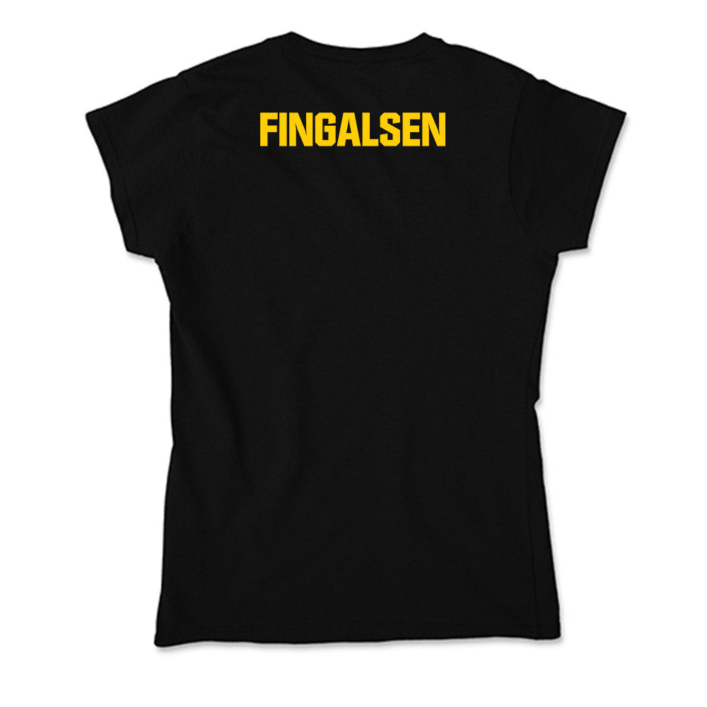 Iowa - NCAA Men's Track & Field : James Fingalsen - Soft Style Women’s T-Shirt-1