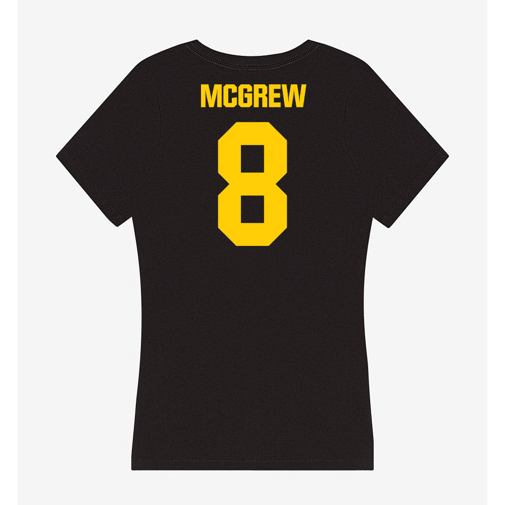 Iowa - NCAA Women's Volleyball : Gia McGrew - Women's V-Neck T-Shirt-1