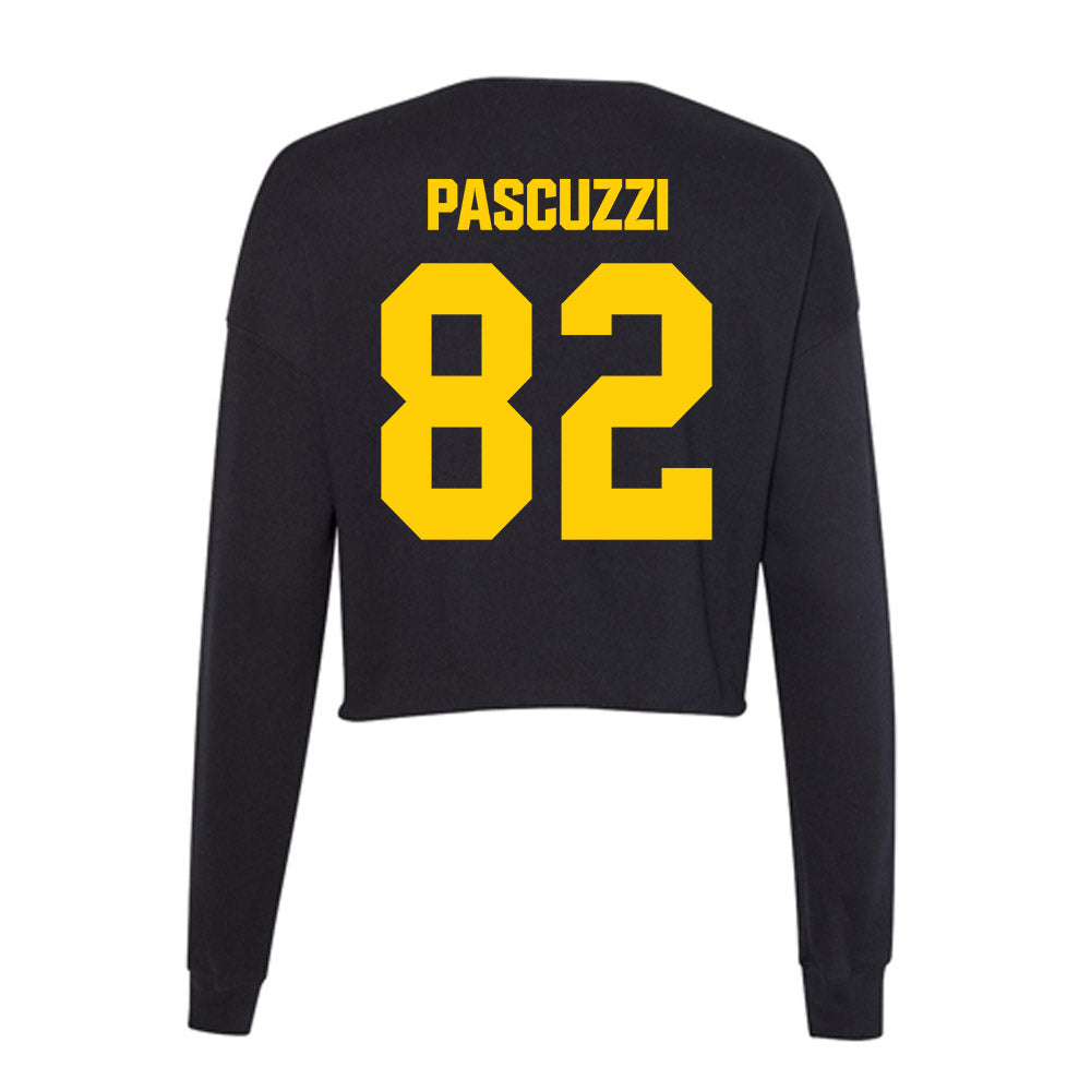 Iowa - NCAA Football : Johnny Pascuzzi - Women's Cropped Crew Fleece-1