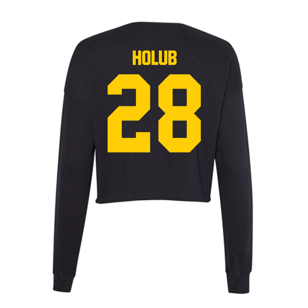 Iowa - NCAA Baseball : Andrew Holub - Women's Cropped Crew Fleece-1