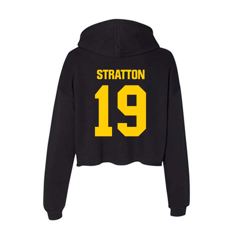 Iowa - NCAA Football : Jackson Stratton - Women's Crop Fleece Hoodie-1