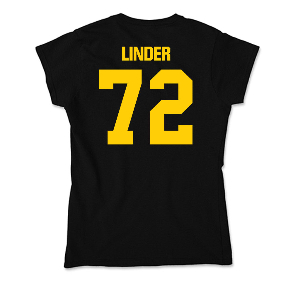 Iowa - NCAA Football : Owen Linder - Soft Style Women’s T-Shirt-1