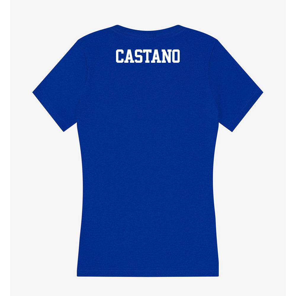 Kentucky - NCAA Men's Swimming & Diving : Nathan Castano - Women's V-Neck T-Shirt-1