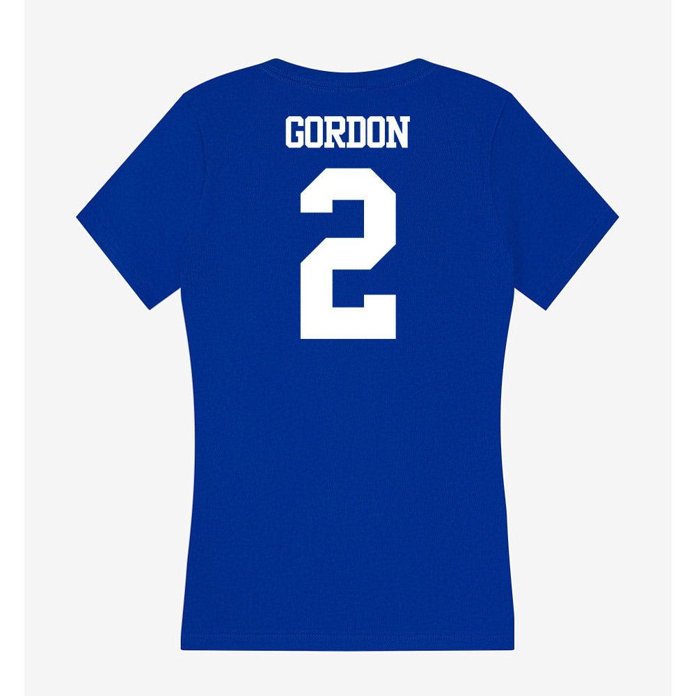 Kentucky - NCAA Men's Soccer : Joshua Gordon - Women's V-Neck T-Shirt-1