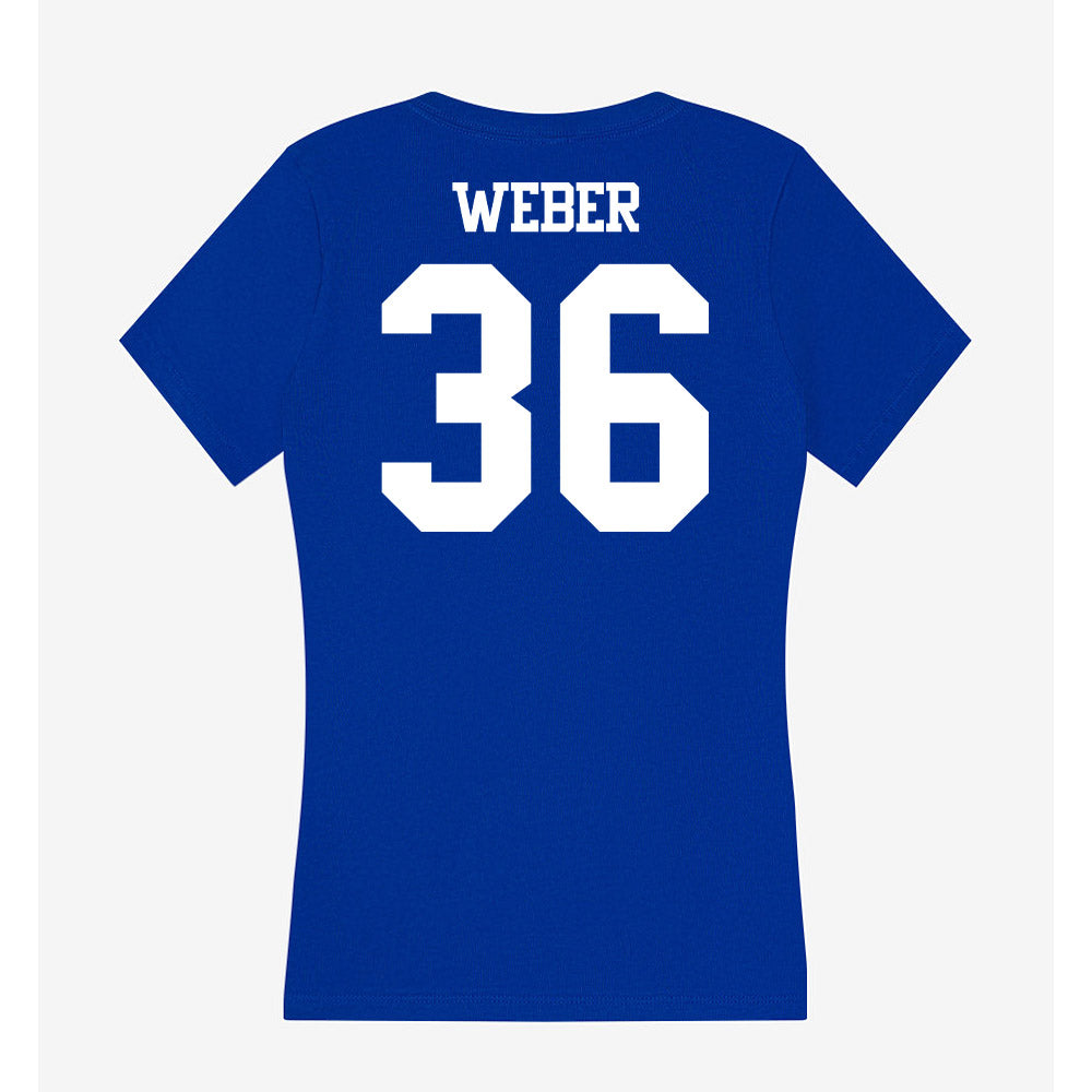 Kentucky - NCAA Football : Andrew Weber - Women's V-Neck T-Shirt-1