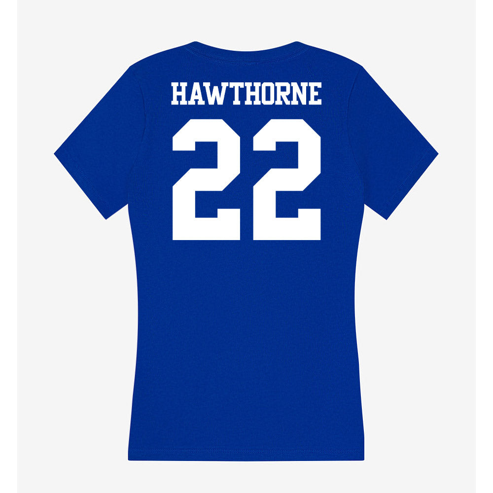 Kentucky - NCAA Men's Basketball : Braydon Hawthorne - Women's V-Neck T-Shirt-1