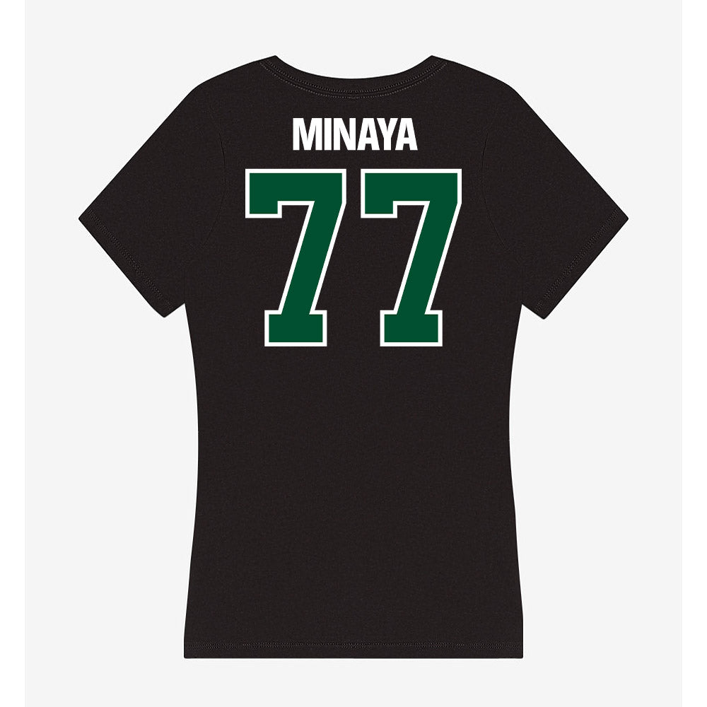 Miami - NCAA Football : Juan Minaya - Women's V-Neck T-Shirt-1