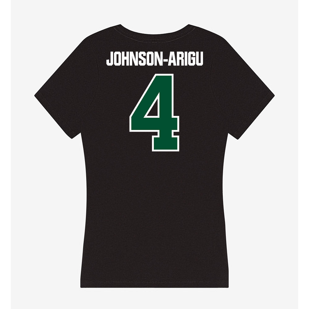 Miami - NCAA Men's Basketball : Isaiah Johnson-Arigu - Women's V-Neck T-Shirt-1