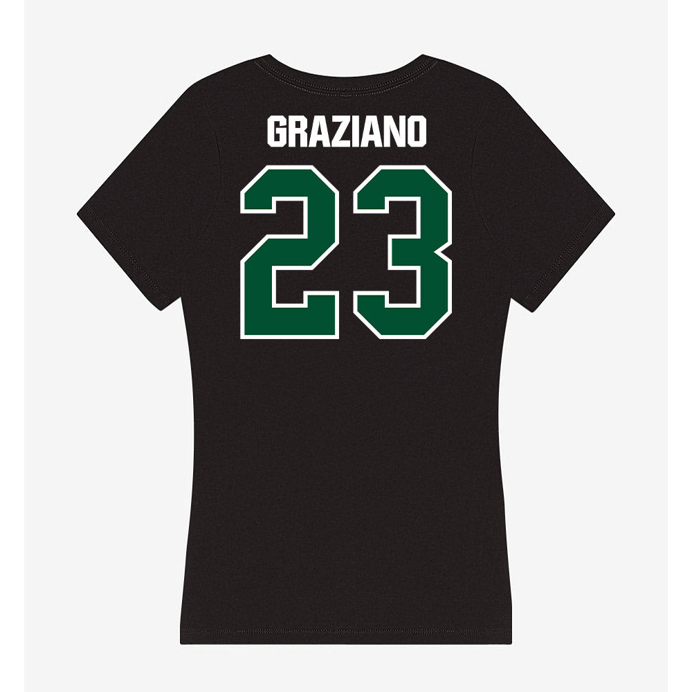 Miami - NCAA Women's Soccer : Faith Graziano - Women's V-Neck T-Shirt-1