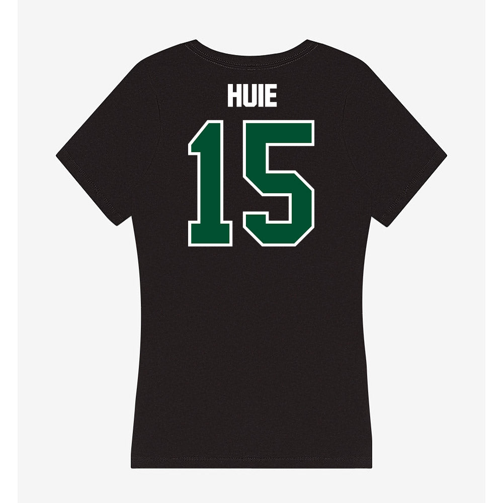 Miami - NCAA Men's Basketball : Kiree Huie - Women's V-Neck T-Shirt-1