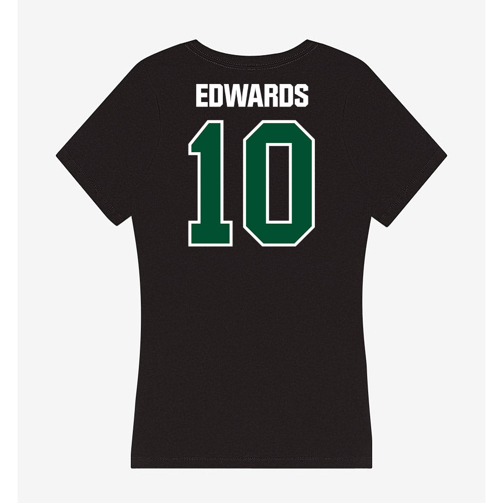 Miami - NCAA Women's Soccer : Julia Edwards - Women's V-Neck T-Shirt-1