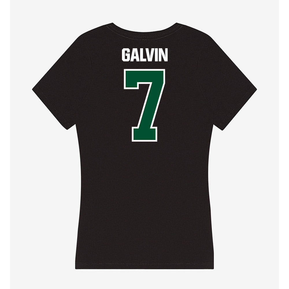 Miami - NCAA Baseball : Max Galvin - Women's V-Neck T-Shirt-1