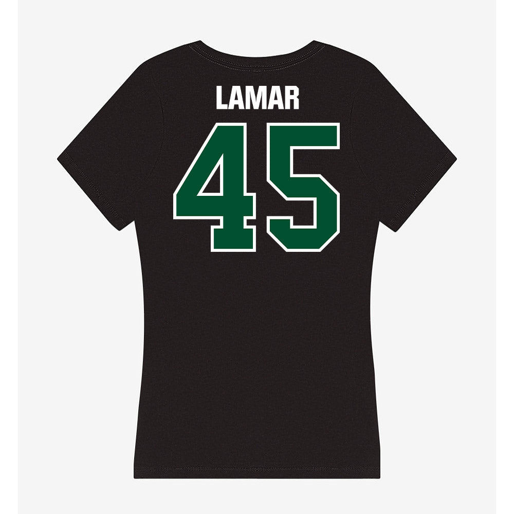 Miami - NCAA Football : Braylon Lamar - Women's V-Neck T-Shirt-1