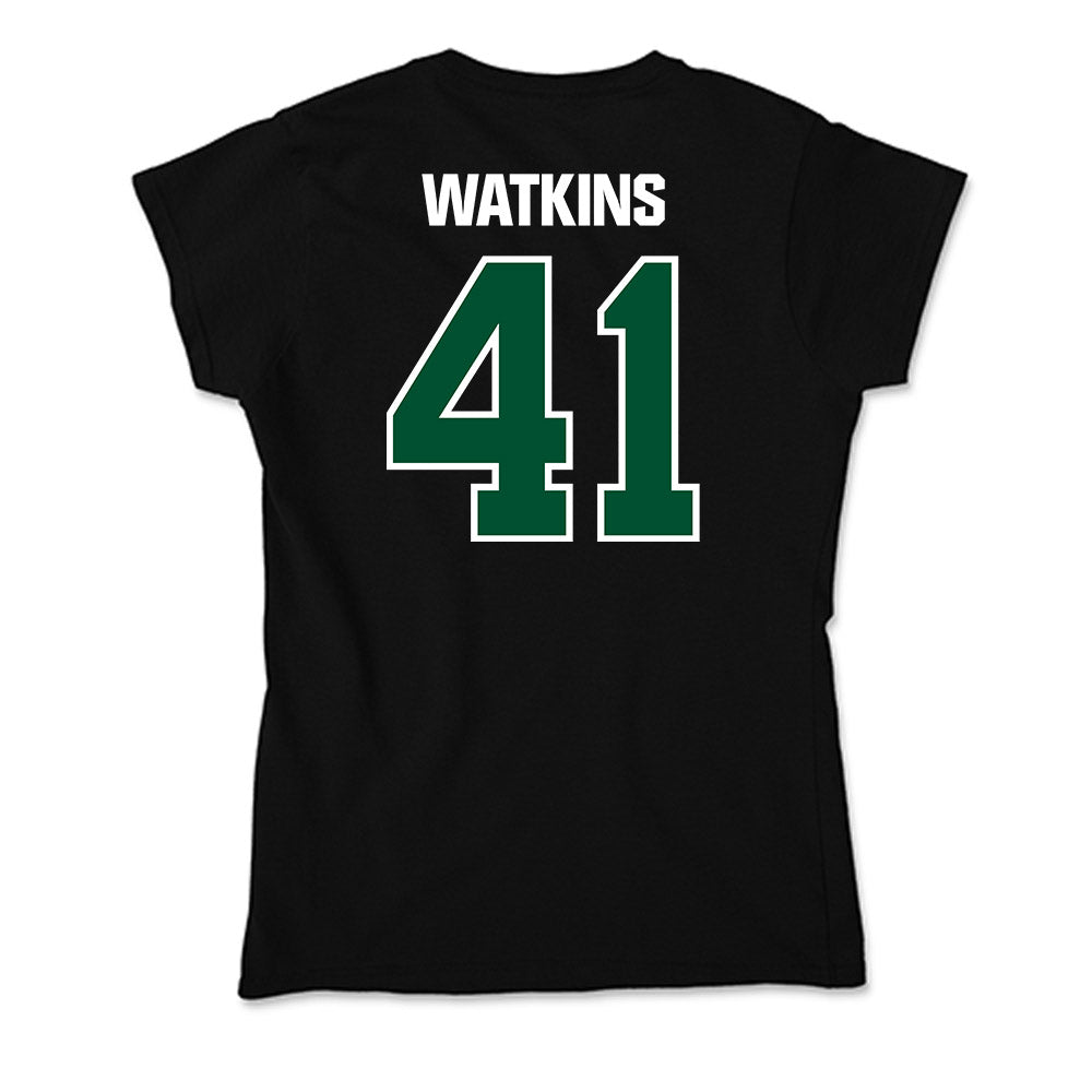 Miami - NCAA Baseball : Jailen Watkins - Soft Style Women’s T-Shirt-1