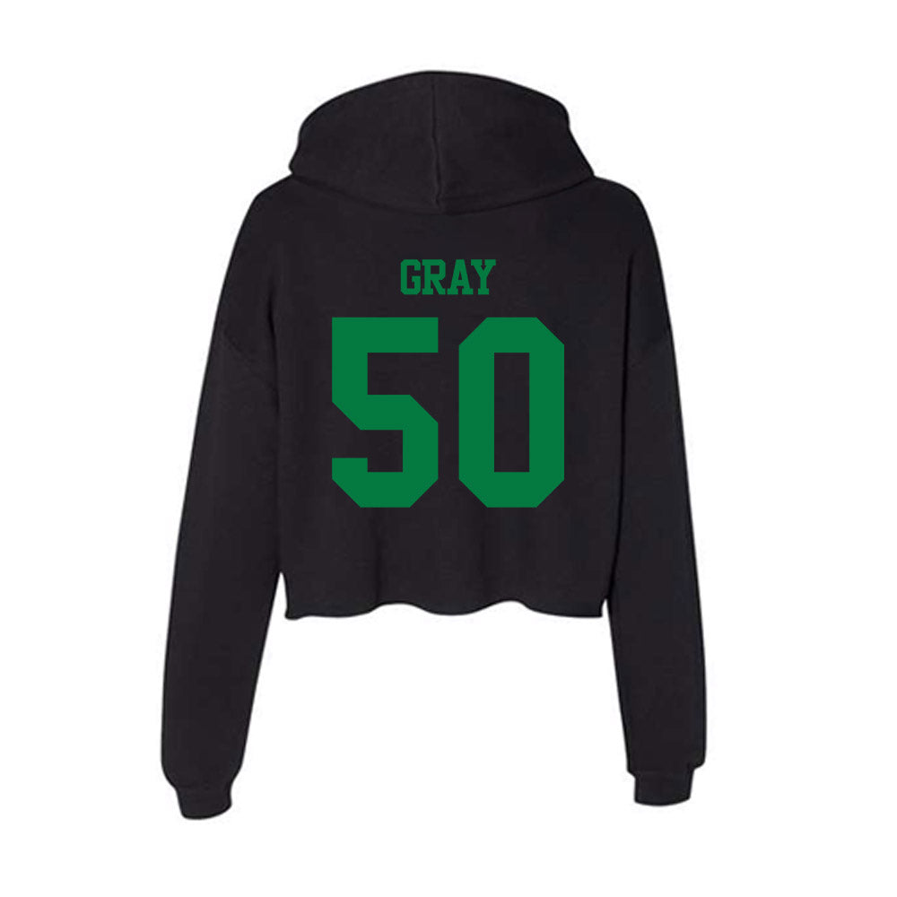 Oregon - NCAA Football : Tionne Gray - Women's Crop Fleece Hoodie-1