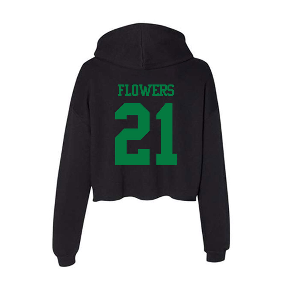 Oregon - NCAA Football : Aaron Flowers - Women's Crop Fleece Hoodie-1