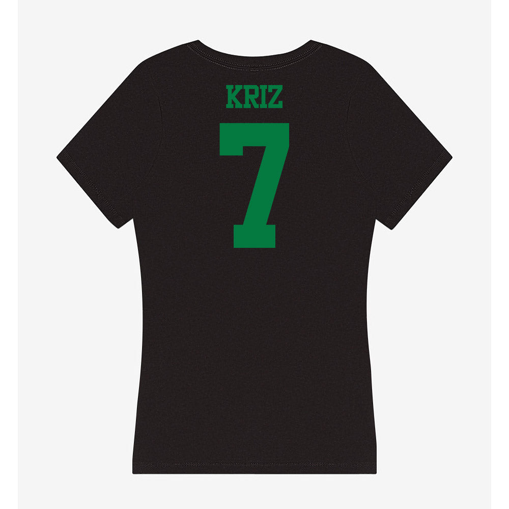 Oregon - NCAA Beach Volleyball : Alex Kriz - Women's V-Neck T-Shirt-1